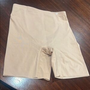 Beige Compression Shorts